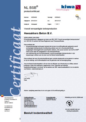 Komo productcertificaat Komo productcertificaat